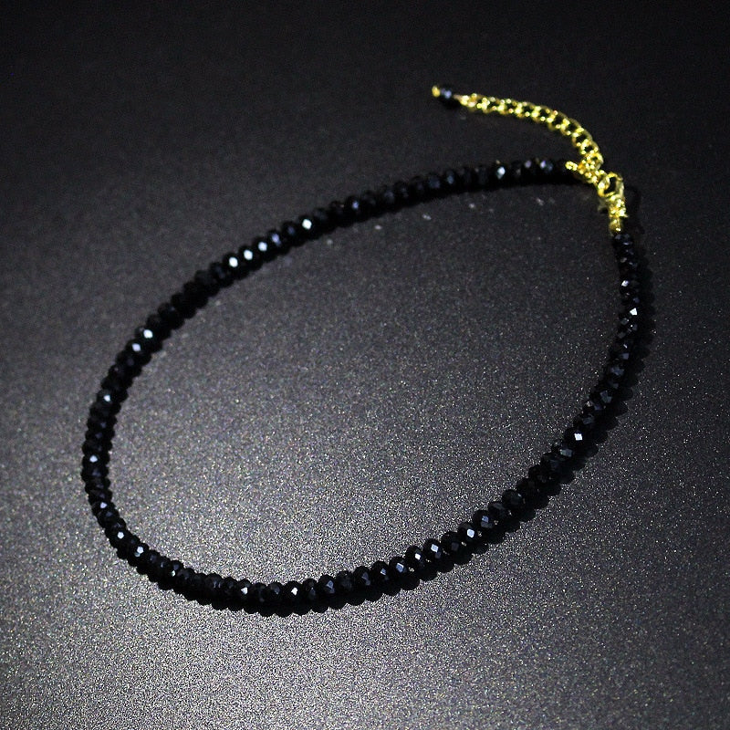 Rhinestone Beaded Choker Necklace