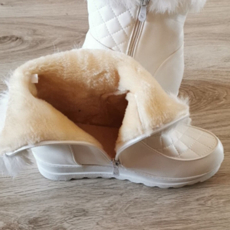 Chloe Fur Platform Booties