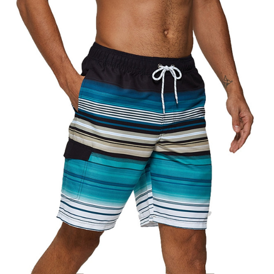 Casual Beach Shorts w/ Drawstrings