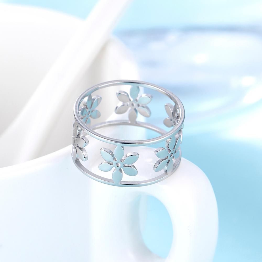 Embellished Layered Flower Ring