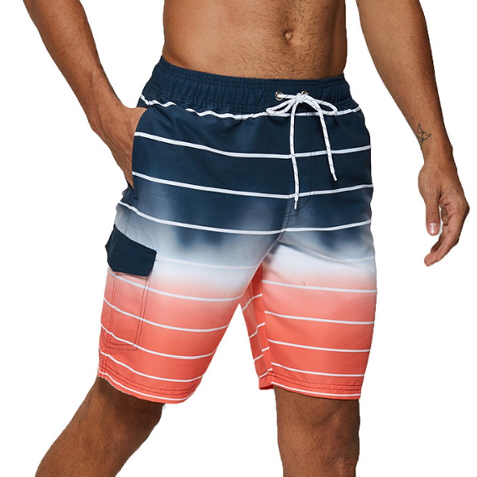 Casual Beach Shorts w/ Drawstrings