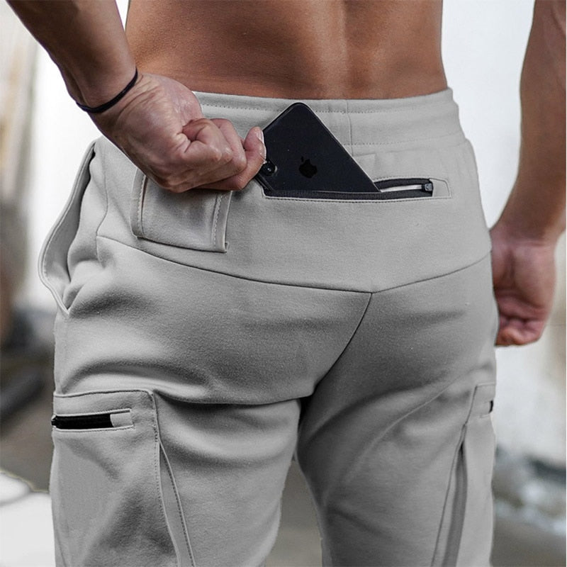 Zipper Pockets Jogger Sweatpants