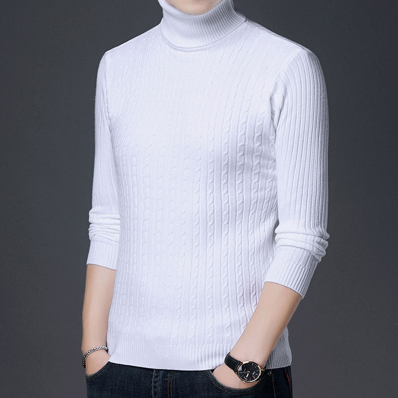 Knitted Turtleneck Pullover Sweater