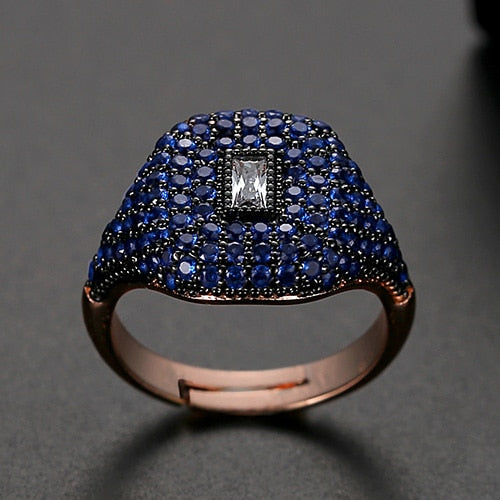 Chunky Rhinestone Crystal Ring