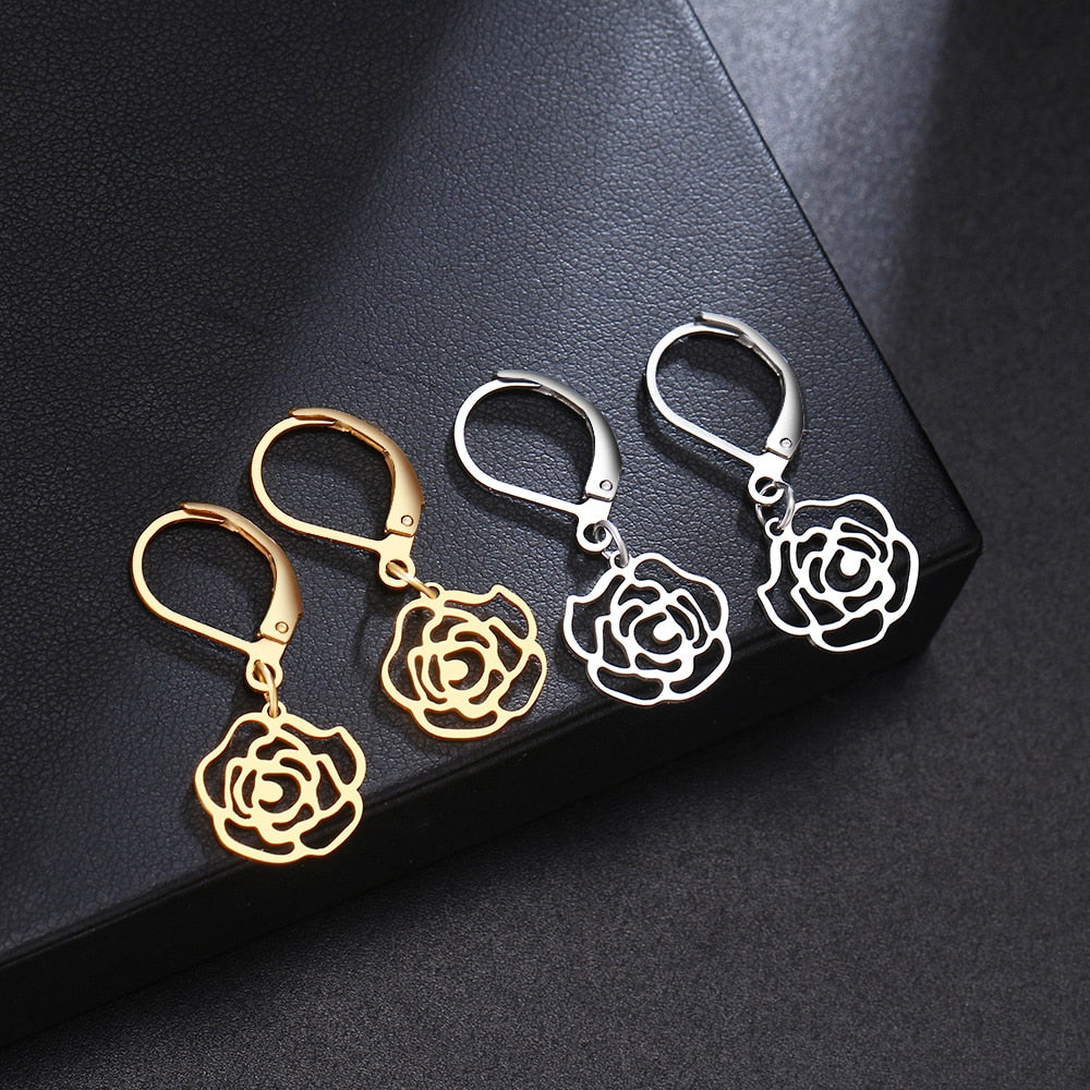 Rose Dangle Earrings