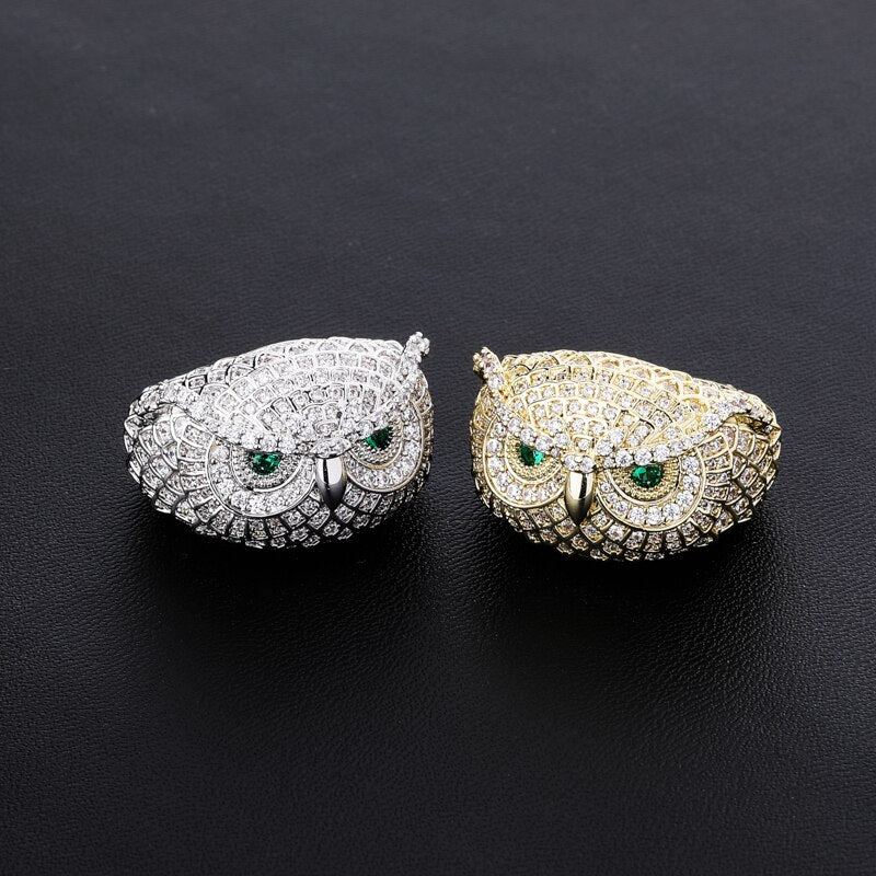 Crystal Owl Ring