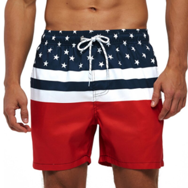 Casual Beach Shorts w/ Drawstrings