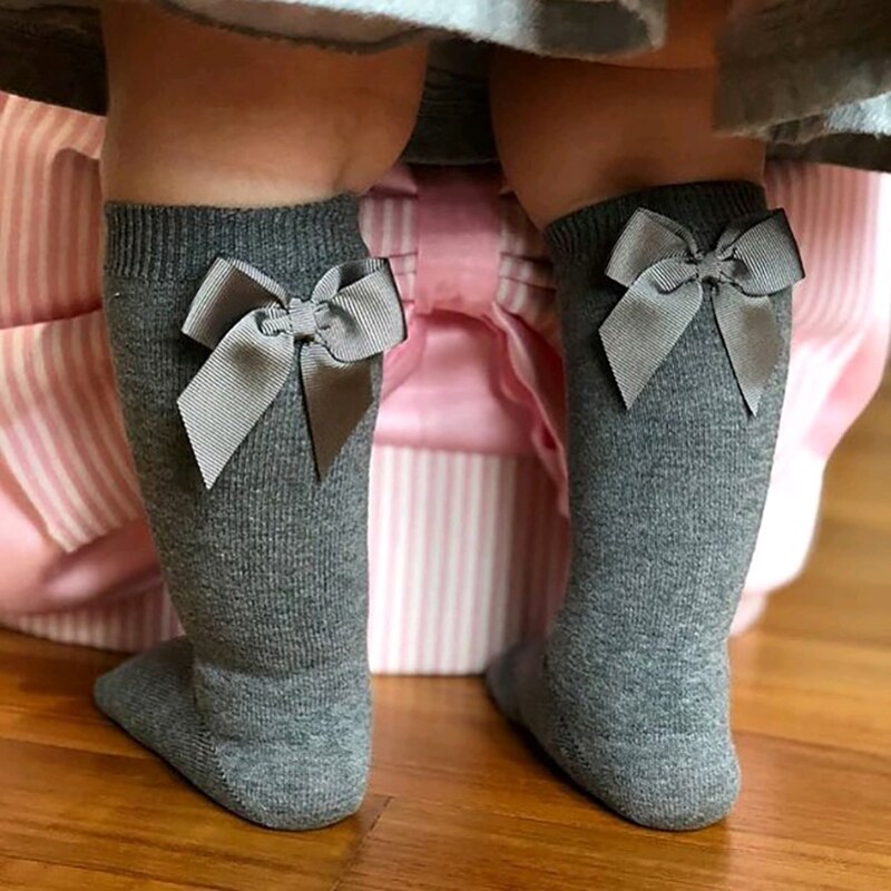 Knee High Oversized Bow Baby Socks