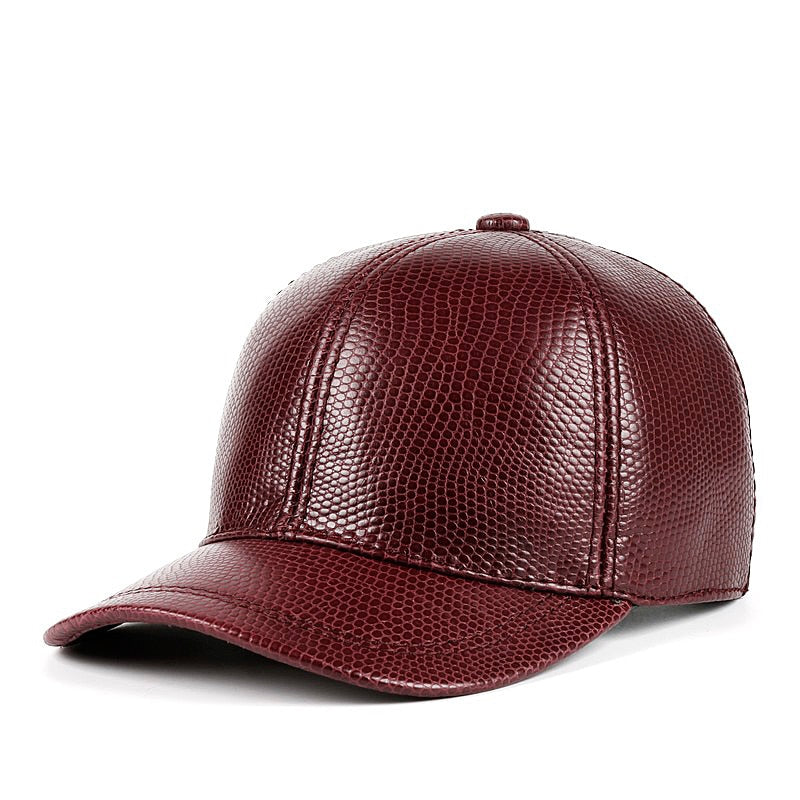 Classic Leather Baseball Cap