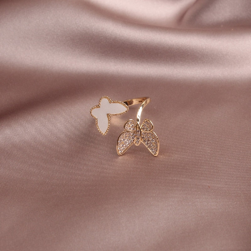 Butterfly Crystal Wrap Ring