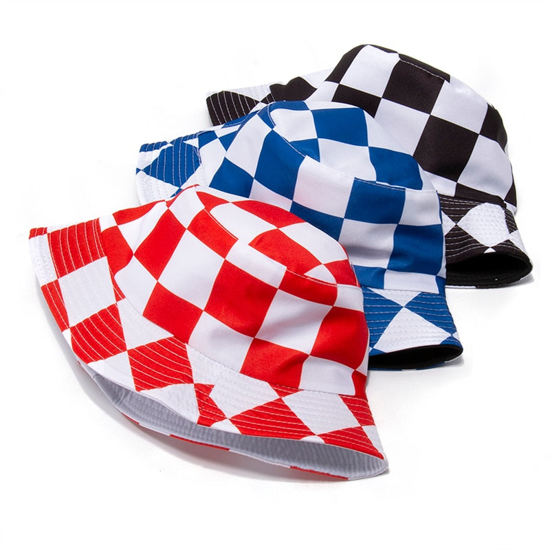 Checkered Bucket Hat