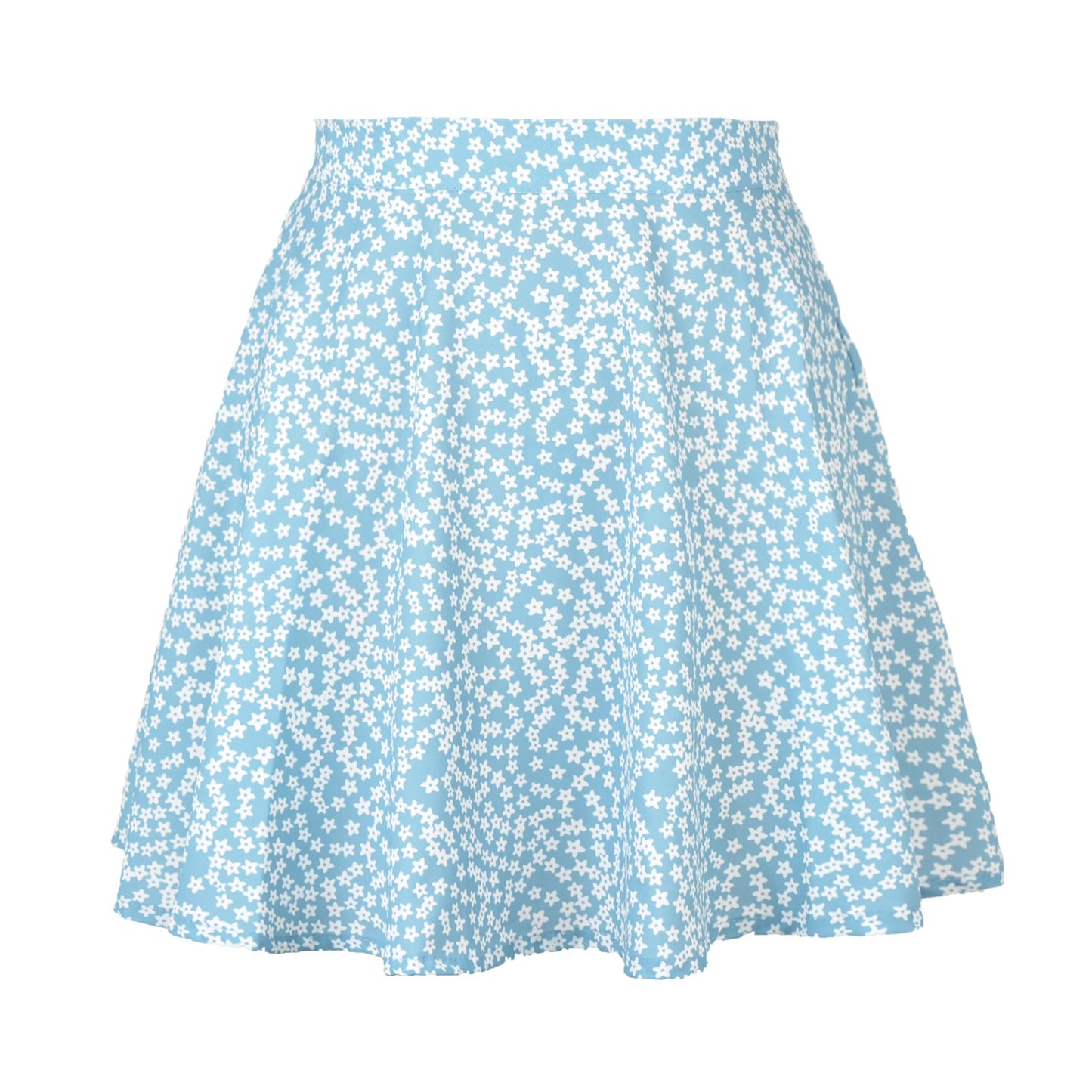 Flower Print Mini Skirt