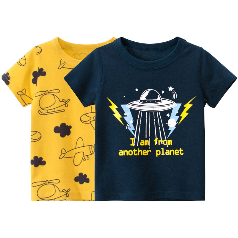 Kids Cartoon Cotton T-Shirts