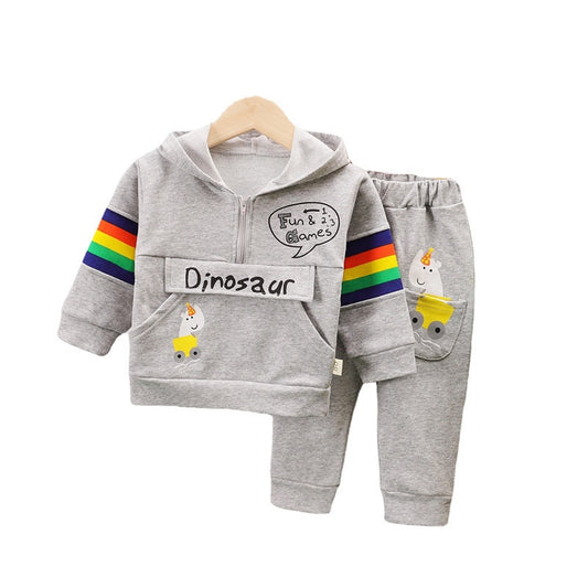 2pcs Hoodie Sweatshirt w/ Pants Kids Sport Set