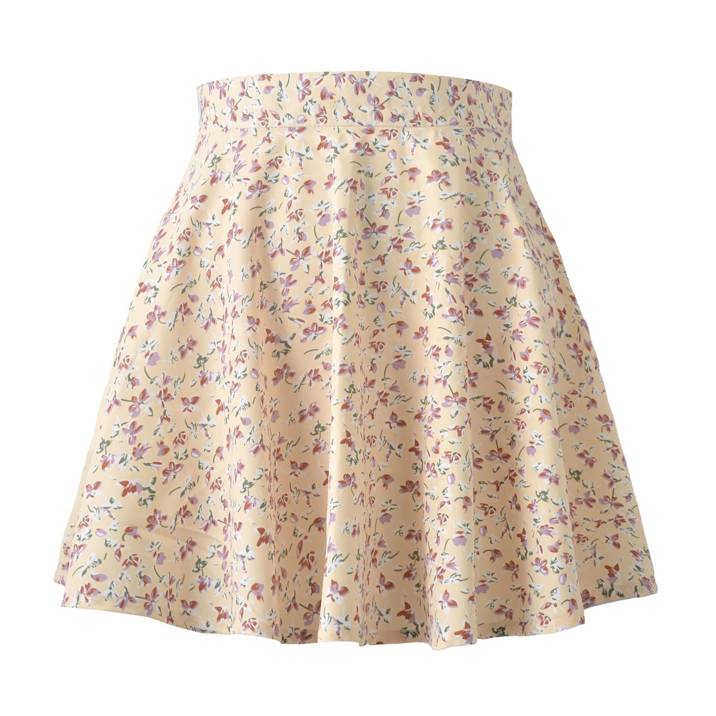 Flower Print Mini Skirt